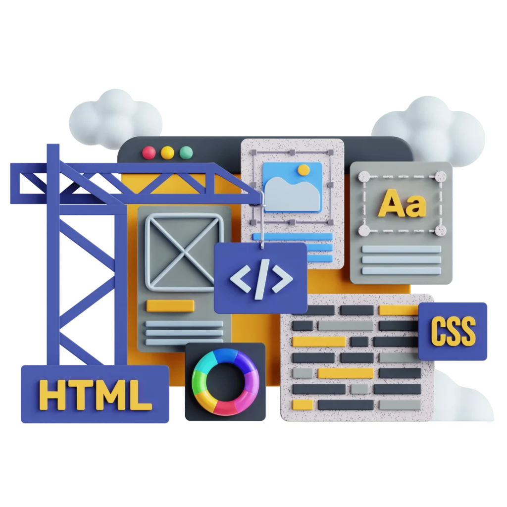 Ilustración diseño web atractivo y efectivo